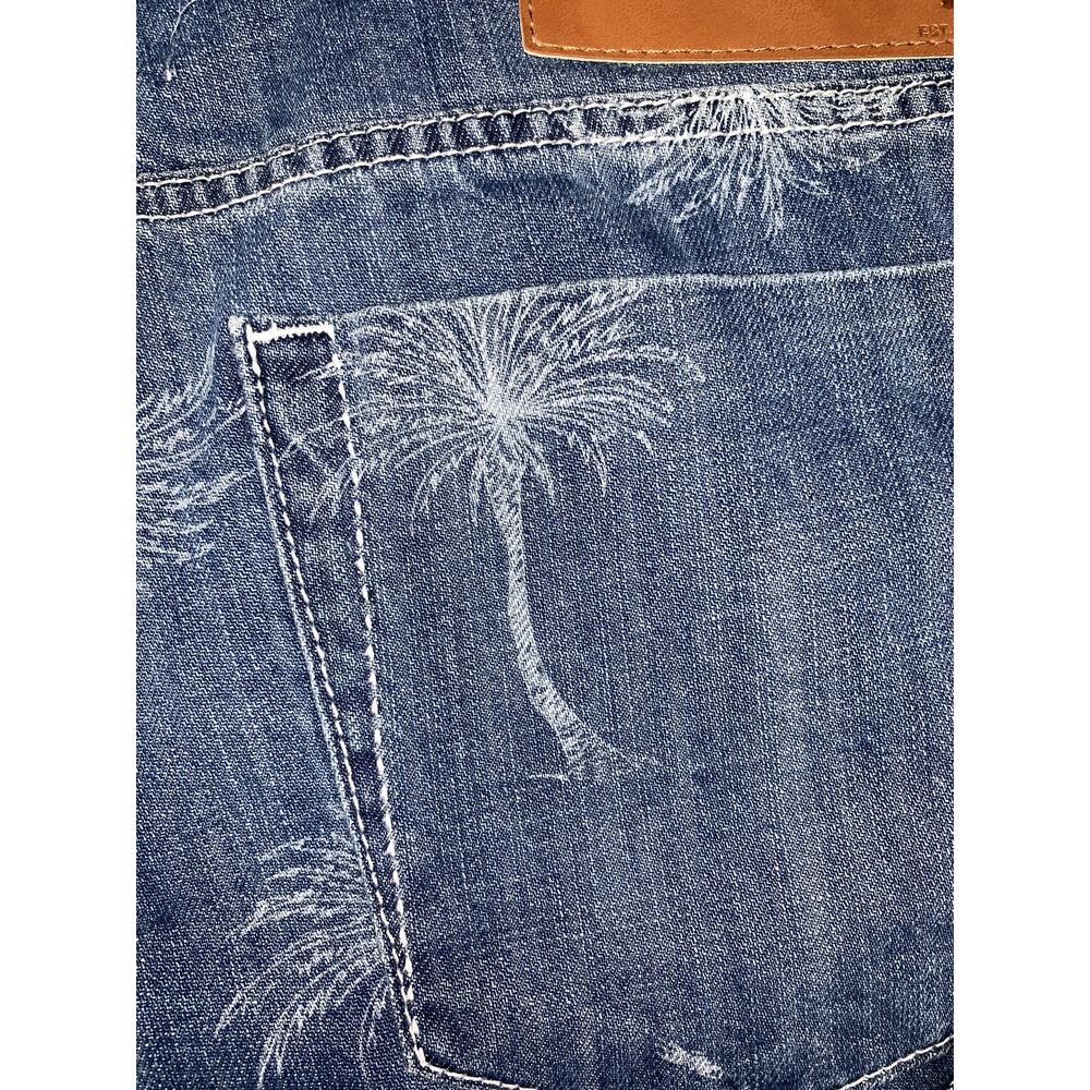 One Teaspoon Women's Malibu Blue Bandits‎ Low Waist Denim Shorts Size 31 - Picture 8 of 14